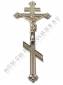 Крест на гроб Польский  пластмассовый с  металлизацией золотом41*2