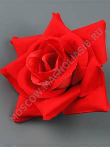 Роза бархат уголком 5сл 14см (красный)