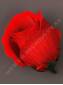 Бутон розы бархат 2сл 8см (красный)