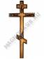 Крест деревянный Роза с Крестом 220*60