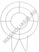 Каркас мет. Кекс объемный (пров.3,5мм) выс.70/90см ш.70см