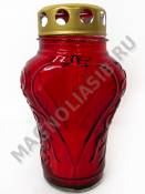 Лампада неугасимая стеклянная со сменным блоком 120 мм. 